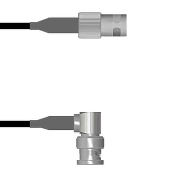 Q-0900E0008018i by Amphenol Custom Cable - CABLE ASSY BNC JCK TO PLG RG58 18