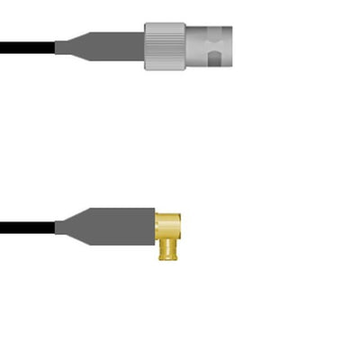 Q-090180008024i by Amphenol Custom Cable - CABLE ASY BNC-MCX J TO P RG58 24