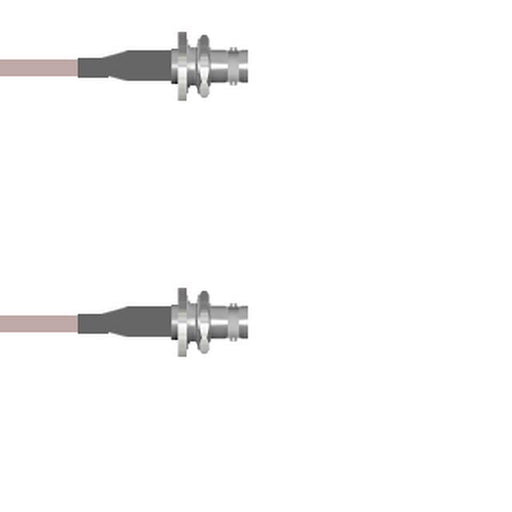 Q-0A00A000H0.5M by Amphenol Custom Cable - CABLE ASSY BNC JACK RG142 19.69