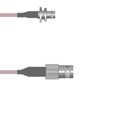 Q-0A00B000H.25M by Amphenol Custom Cable - CABLE ASSY BNC JACK RG142 9.843