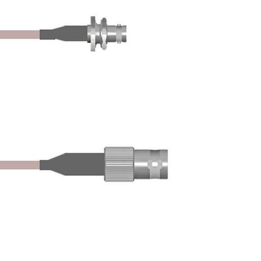 Q-0A00B000H024i by Amphenol Custom Cable - CABLE ASSY BNC JACK RG142 24