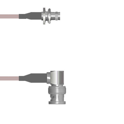 Q-0A00F000H018i by Amphenol Custom Cable - CABLE ASSY BNC JK TO PLG RG142 18