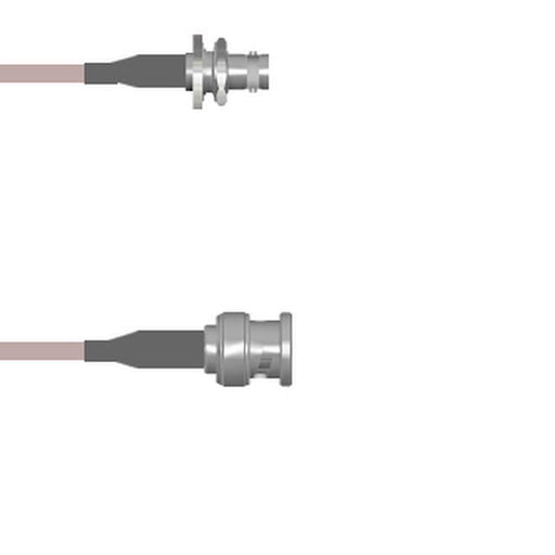 Q-0A00M000H036i by Amphenol Custom Cable - CABLE ASSY BNC JK TO PLG RG142 36