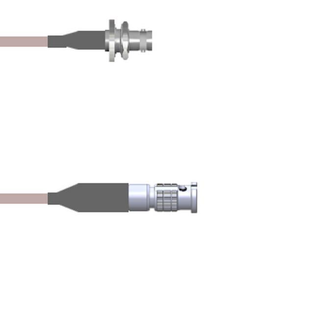 Q-0A00Y000H0.5M by Amphenol Custom Cable - CABLE ASSY BNC-HD-BNC RG142 19.69