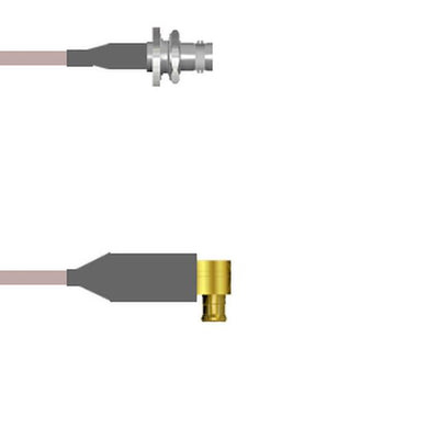 Q-0A019000H060i by Amphenol Custom Cable - CABLE ASY BNC-MCX J TO P RG142 5
