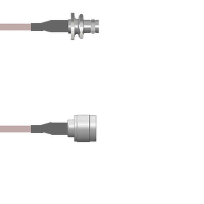 Q-0A02J000H024i by Amphenol Custom Cable - CABLE ASSY BNC-N-TYPE RG142 24