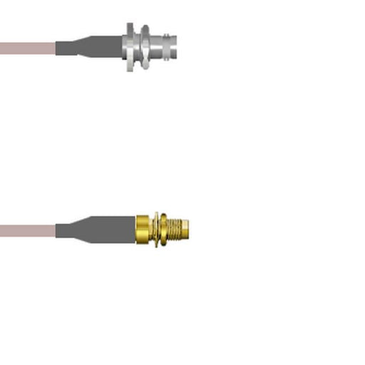 Q-0A031000H072i by Amphenol Custom Cable - CABLE ASSY BNC-SMA JACK RG142 6