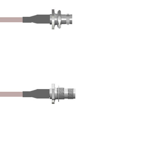 Q-0A04O000H.25M by Amphenol Custom Cable - CABLE ASSY BNC-TNC JK RG142 9.843