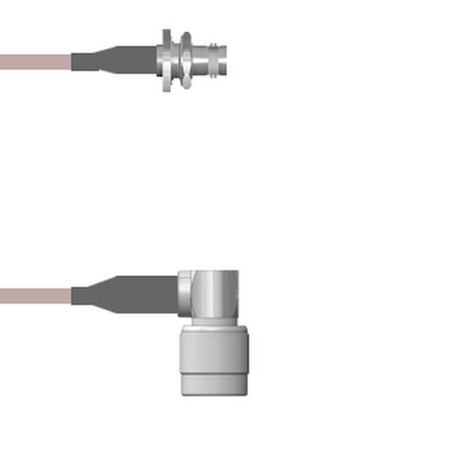 Q-0A04X000H2.5M by Amphenol Custom Cable - CABLE ASY BNC-TNC J-P RG142 2.5M