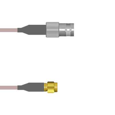 Q-0B03F000H0.5M by Amphenol Custom Cable - BNC-SJB/SMA-SP G142 0.5M