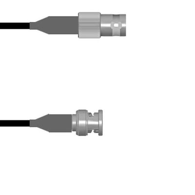 Q-0C00N001A024i by Amphenol Custom Cable - CABLE ASSY BNC JCK TO PLG RG59 24