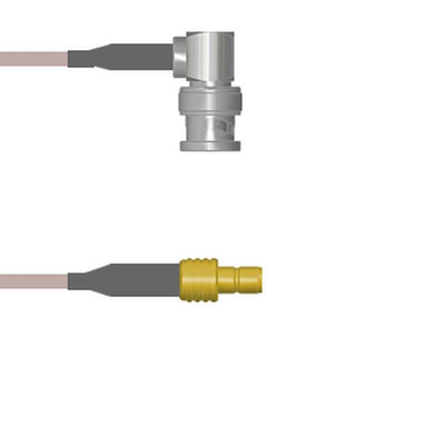 Q-0D03L0005012i by Amphenol Custom Cable - CABLE ASY BNC-SMB P-J RG316 12