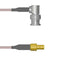 Q-0D03L0005018i by Amphenol Custom Cable - CABLE ASY BNC-SMB P-J RG316 18