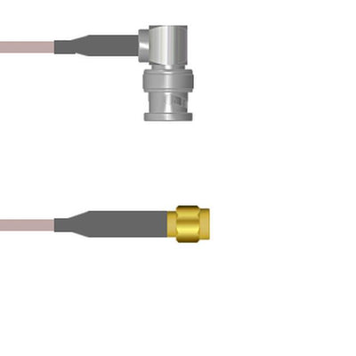 Q-0D0680005009i by Amphenol Custom Cable - CABLE ASSY RP-SMA-BNC PLG RG316 9