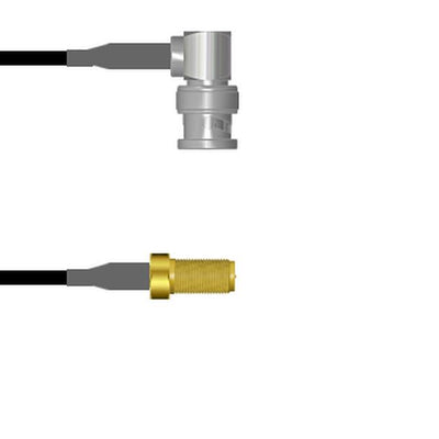 Q-0D0710003003i by Amphenol Custom Cable - CABLE ASSY RP-SMA-BNC J-P RG174 3