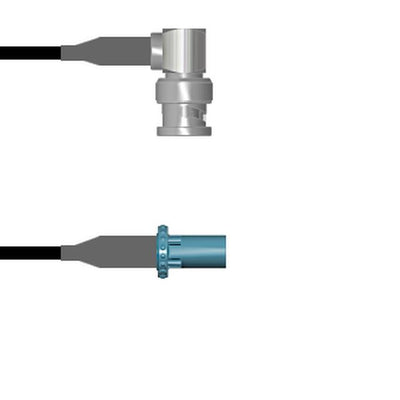 Q-0E05B0008006i by Amphenol Custom Cable - CABLE ASSY BNC-FAKRA PLUG RG58 6