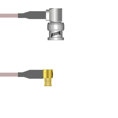Q-0H016000S012i by Amphenol Custom Cable - CABLE ASSY BNC-MCX PLUG RG179 12