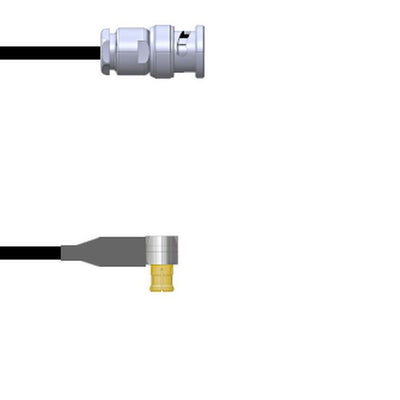 Q-0J01A0003003i by Amphenol Custom Cable - CABLE ASSY BNC-MCX PLUG RG174 3