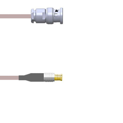 Q-0J01F0005003i by Amphenol Custom Cable - CABLE ASSY BNC-MCX PLUG RG316 3