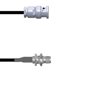 Q-0J04F00030.5M by Amphenol Custom Cable - CABLE ASSY BNC-TNC RG174 19.69