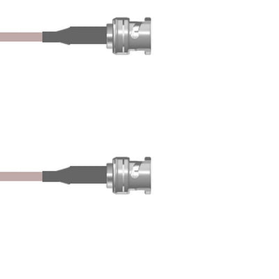 Q-0K00K000R2.5M by Amphenol Custom Cable - CABLE ASSY BNC PLUG RG316 DB 2.5M