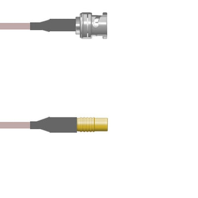Q-0K013000R2.5M by Amphenol Custom Cable - CABLE ASSY BNC-MCX RG316 DB 2.5M