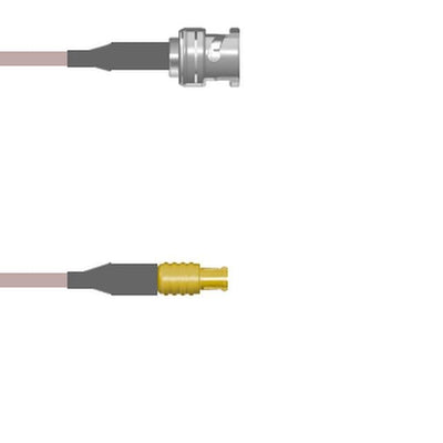 Q-0K01D000R108i by Amphenol Custom Cable - CABLE ASSY BNC-MCX PLG RG316 DB 9