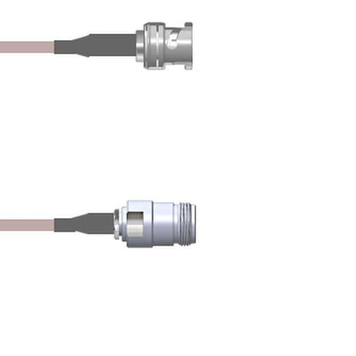 Q-0K01V000R2.5M by Amphenol Custom Cable - CABLE ASY BNC-N-TYPE RG316 DB 2.5M