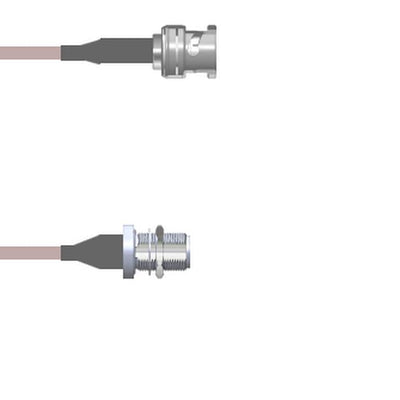 Q-0K022000R002M by Amphenol Custom Cable - CABLE ASSY BNC-N-TYPE RG316 DB 2M