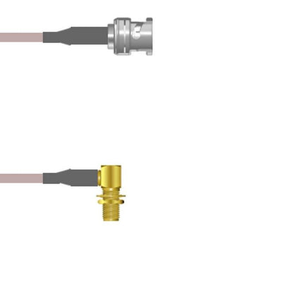 Q-0K02Q000R002M by Amphenol Custom Cable - CABLE ASSY BNC-SMA P-J RG316 DB 2M