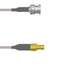 Q-0K03N000R003M by Amphenol Custom Cable - CABLE ASSY BNC-SMB P-J RG316 DB 3M