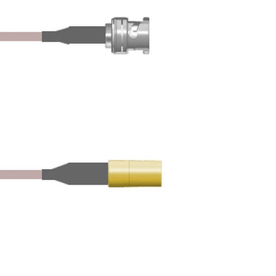 Q-0K03Z000R2.5M by Amphenol Custom Cable - CABLE ASSY BNC-SMB PLUG RG316 2.5M