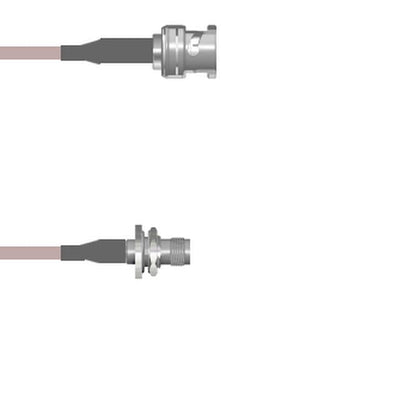 Q-0K04H000R108i by Amphenol Custom Cable - CABLE ASSY BNC-TNC P-J RG316 DB 9