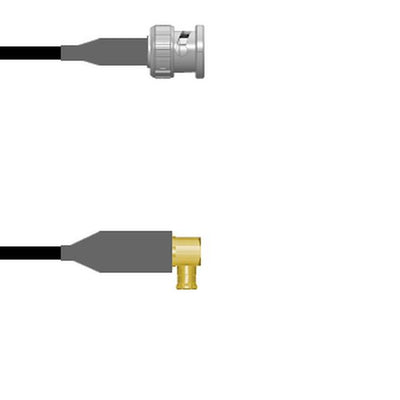 Q-0L0180008012i by Amphenol Custom Cable - CABLE ASSY BNC-MCX PLUG RG58 12