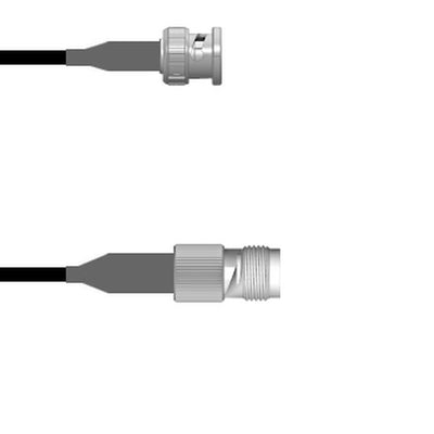 Q-0L04J0008001M by Amphenol Custom Cable - CABLE ASSY BNC-TNC P TO J RG58 1M