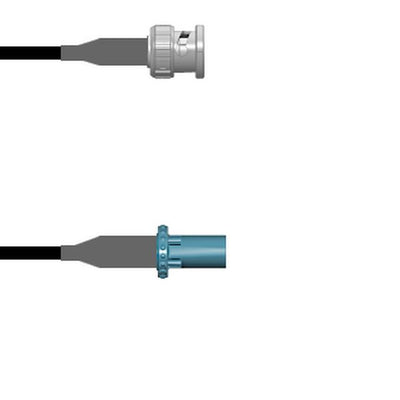 Q-0L05B0008012i by Amphenol Custom Cable - CABLE ASSY BNC-FAKRA PLUG RG58 12