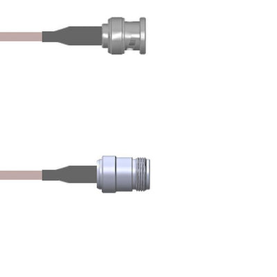 Q-0M024000H006i by Amphenol Custom Cable - CABLE ASSY BNC-N-TYPE P-J RG142 6