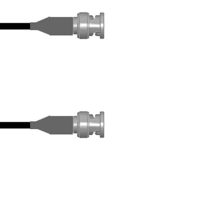Q-0N00N001A0.5M by Amphenol Custom Cable - CABLE ASSY BNC PLUG RG59 19.69