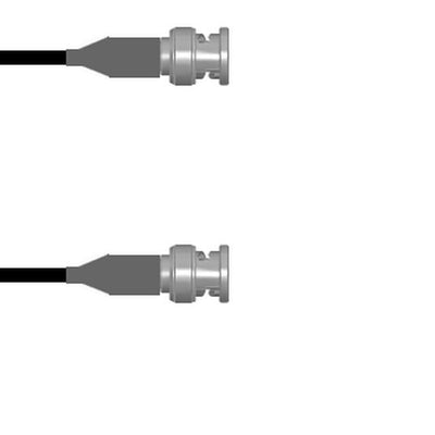 Q-0N00N001A2.5M by Amphenol Custom Cable - CABLE ASSY BNC PLUG RG59 2.5M