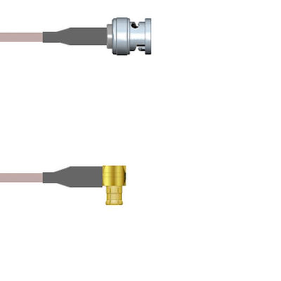 Q-0O016000S036i by Amphenol Custom Cable - CABLE ASSY BNC-MCX PLUG RG179 36