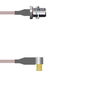 Q-1T01A00050.5M by Amphenol Custom Cable - CABLE ASY MCX-N P-J RG316 19.69