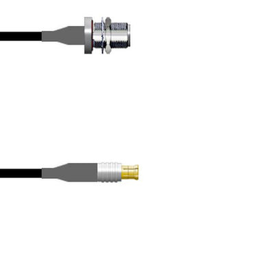 Q-1T01F0003009i by Amphenol Custom Cable - CABLE ASY MCX-N PLG TO JK RG174 9