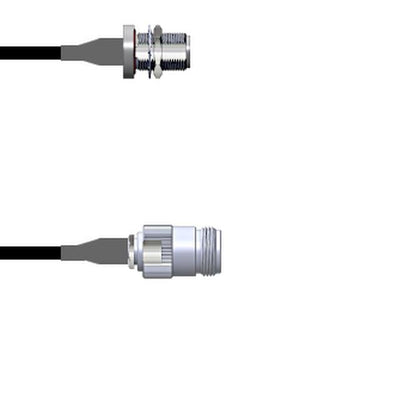 Q-1T0200003036i by Amphenol Custom Cable - CABLE ASSY N-TYPE JACK RG174 36