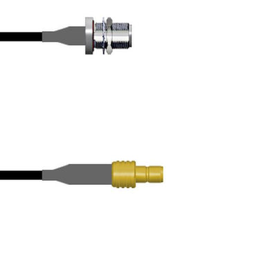 Q-1T03L0003006i by Amphenol Custom Cable - CABLE ASSY SMB-N JACK RG174 6