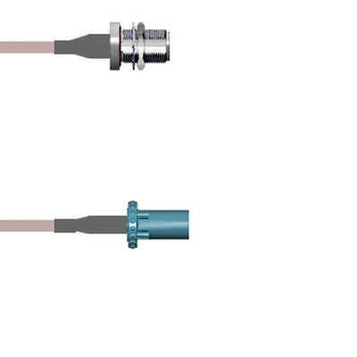 Q-1T05A0005018i by Amphenol Custom Cable - CABLE ASY N-FAKRA J TO P RG316 18