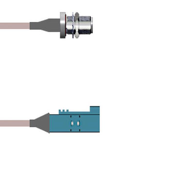 Q-1T05E0005018i by Amphenol Custom Cable - CABLE ASSY N-FAKRA JACK RG316 18