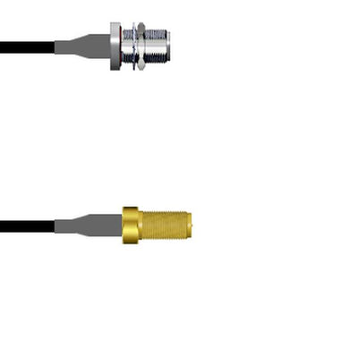 Q-1T0710003006i by Amphenol Custom Cable - CABLE ASSY RP-SMA TO N JK RG174 6