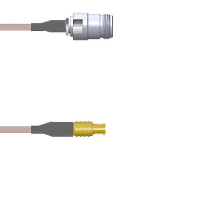 Q-1V01D000R2.5M by Amphenol Custom Cable - CABLE ASSY MCX-N P-J RG316 DB 2.5M