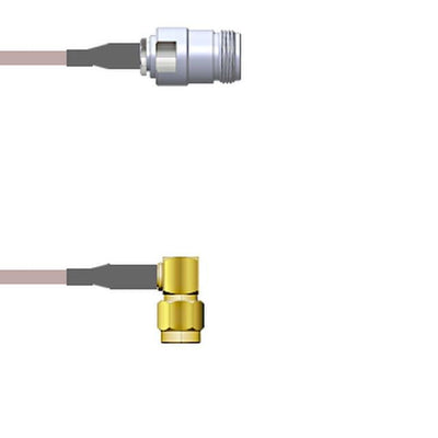 Q-1V035000R108i by Amphenol Custom Cable - CABLE ASY SMA-N P-J RG316 DB 9