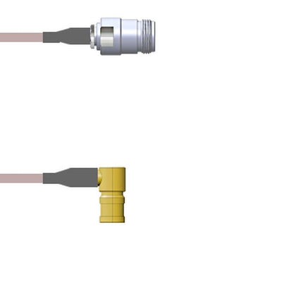 Q-1V03T000R002M by Amphenol Custom Cable - CABLE ASY SMB-N P-J RG316 DB 2M